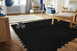 防音ショックアブソービング14mm厚耐摩耗衝撃ゴム + EVA屋内床マット床保護 - Product Image 5