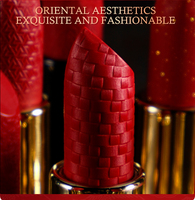 Rouge à lèvres mat sculpté, nourrissant, waterproof, longue tenue, pigment riche, 6 teintes, OEM ODM, marque privée, logo personnalisé, vente en gros