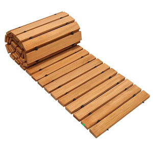 Suelo de madera maciza de pino para caminos de jardín, resistente al agua, de 12 pulgadas o más, estilo moderno y sencillo, tarima para exteriores. - Product Image 5