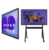 Tableau interactif numérique intelligent de 75 pouces mural pour salles de réunion Salles de classe d'éducation Android Tableaux interactifs Unv Unv