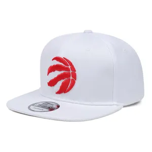 Cappellini per cappelli Snapback con Logo Patch ricamo a tesa piatta a 6 pannelli personalizzati di alta qualità