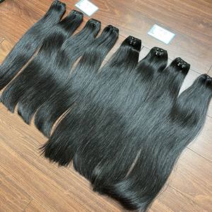 Extensions de cheveux naturels raides vietnamiens Super Double Drawn qualité cheveux crus en longueur personnalisée bons faisceaux pour faire des perruques de cheveux - Product Image 5