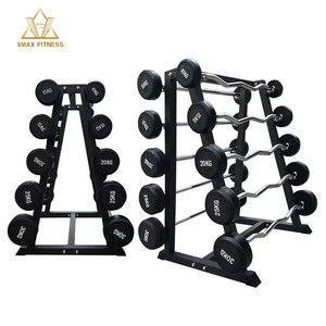 Bán buôn cố định Barbell Set 20 30 50 kg Thương mại Thiết bị tập thể dục Barbell bar phòng tập thể dục miễn phí Trọng lượng nâng cao su cố định Barbell Bộ - Product Image 6