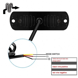 Accesorios para Automóviles, Luz Estroboscópica Delgada Roja y Azul de 12-24v para Techo, Luz de Advertencia para Automóviles y Camiones, Luces Estroboscópicas LED Blancas - Product Image 4