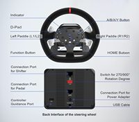 Nouveau volant de course V10 Drive Force Feedback avec pédales et levier de vitesses pour Xbox Series, PS4, PC