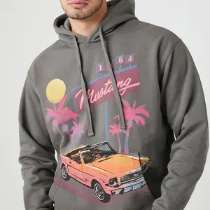 2024 Latest Design Accept Custom OEM High Quality 1964 Mustang Drawstring Hoodie