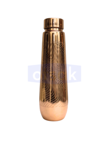 Pure Copper Classic Eco-Friendly Engraved Design Leak-Proof Portable <b>Large</b> Capacity Water Bottle Ayurvedic Health Home Office - Product Image 5