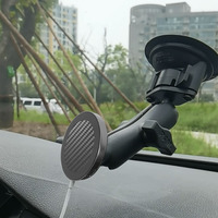 Chargeur de voiture magnétique Magsaf en aluminium et fibre de carbone pour smartphone, charge rapide sans fil 10w, support magnétique pour téléphone