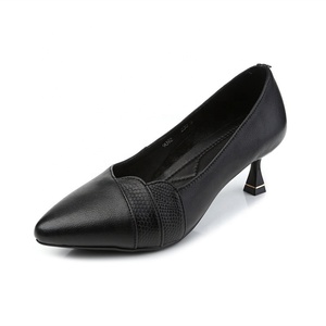 Décolleté a spillo professionali da donna a molla <span class=keywords><strong>scarpe</strong></span> a punta in vera pelle <span class=keywords><strong>con</strong></span> tendenza moda ammortizzante per l'estate - Product Image 5