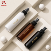 En stock, flacon pulvérisateur à fine brume en plastique PET avec logo personnalisé, 30 ml, 50 ml, 100 ml, 120 ml, 150 ml, 200 ml, 250 ml, 500 ml pour l'emballage cosmétique