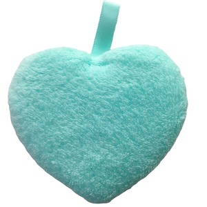 Polvo de limpieza facial al por mayor, paño de hojaldre, toallas desmaquillantes en forma de corazón, hojaldre de polvo con asa - Product Image 4