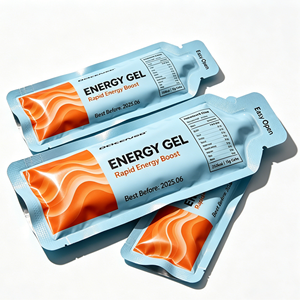 Sachet en aluminium thermoscellable personnalisé en forme de bouteille vide pour gel énergétique, boisson, miel - Product Image 2