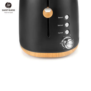 Guest <span class=keywords><strong>Guess</strong></span> 2023 Acero inoxidable Alta calidad Grano de madera 2 rebanadas Ranura Sandwich Máquina Pan Tostadora - Product Image 5