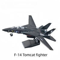 Modèles réduits de chasseurs F-14 Tomcat multi-usages de la série militaire Creative 1/72 pour garçons, ensembles de blocs de construction