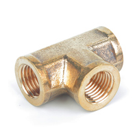 Té en laiton haute pression (FIP X FIP X FIP) NPT BSP BSPP pour la plomberie huile acier acier inoxydable PE forgeage disponible 10mm 14mm