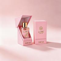 Flacon de parfum en verre transparent de luxe personnalisé pour hommes et femmes 30ml 50ml 100ml avec bouchon doré et boîte-cadeau
