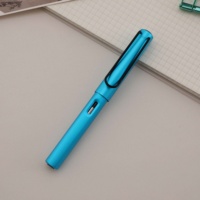 Ensemble de stylos plume promotionnels à faible minimum de commande, stylo plume d'affaires avec pointe de 0,5 mm, encre noire/bleue pour le bureau