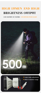 800Lumen Powerful COB LED SMD USB Rechargeable Waterproof Headlamp 5 Modes Adjustable Beam Portable Camping Fishing <strong>Mining</strong> Bike - Product Image 5