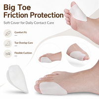 Protector de Dedos Grandes Reutilizable al por Mayor, Funda Antifricción para Juanetes, Almohadilla para Dedos Superpuestos, SEBS Duradero y Transpirable para Uso Diario