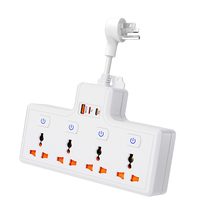 Kabel ekstensi Strip daya listrik Universal, ekstensi Strip daya, soket Multi Plug, kabel ekspansi Strip daya listrik dengan port Usb