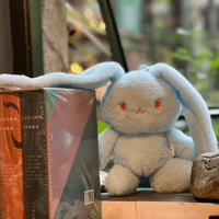 Jouet en peluche lapin mignon multicolore à tirer, lapin à longues oreilles en peluche pour cadeaux d'enfants et machine à grue
