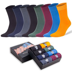 Chaussettes habillées de luxe en bambou Db pour hommes, motif jacquard, semelle chauffante, style professionnel, taille 8-11.5, matière Spandex - Product Image 3