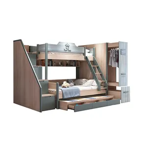 Set Furnitur Kamar Tidur Anak, Kayu Solid Berkualitas Tinggi untuk Anak-anak