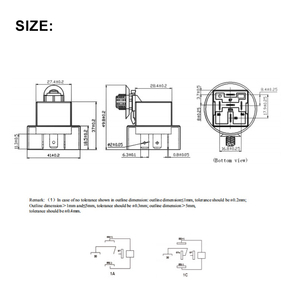 Chsky 12V/24V tự động Rơ Le tiếp xúc kép với ánh sáng <span class=keywords><strong>40A</strong></span> 80A không thấm nước ô tô trong suốt vòng trường hợp 4-pin/5-Pin - Product Image 6