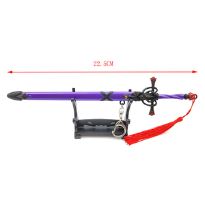 Porte-clés avec épée en forme d'arc, en métal, personnalisé - Product Image 4