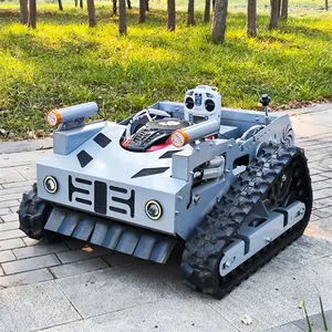 Remote Control Lawn Mower Rc Crawler 7.5HP Slope Mowing Machine Tracked Radio Controlled Grass Cutter Robotic Mowers