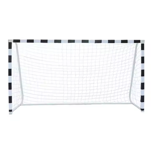 Poteaux de football en <span class=keywords><strong>métal</strong></span> Tubes de fer carrés de 6030mm faciles à transporter Taille et couleur personnalisables pour enfants et adolescents Utilisation en extérieur - Product Image 1