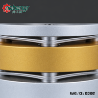 Coupleur de précision à trois corps en alliage d'aluminium, double disque SS304, fixation par collier, rigidité sans jeu, robuste pour moteur pas à pas CNC et servomoteur