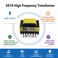 Transformateur professionnel personnalisé EE19 Chopper Flyback LED haute fréquence haute tension