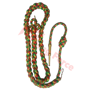 Cordon d'épaule de conception personnalisée 100% nylon avec pointe plaquée or fabriqué au Pakistan - Product Image 1