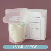 Sac de stockage de lait maternel portable personnalisé pour bébé stérilisé alimentation de bébé sac à lait à fermeture éclair