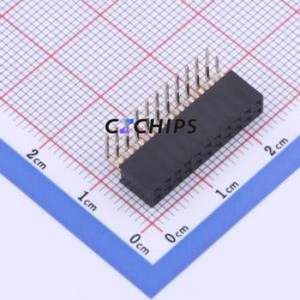 PM200-2-11-W-4.3 Pin Socket Bent Lead Through Hole,P=2mm Connector ( Jack Structure: 2x11P )( Pitch: 2mm )( Row Spacing: 2mm ) - Product Image 1