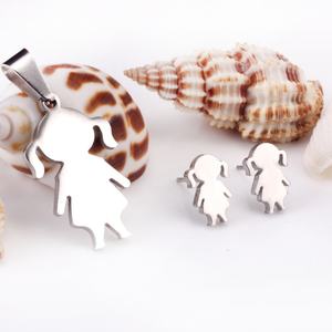 Fashion <b>Kids</b> <b>Jewelry</b> Set Cartoon <b>Jewelry</b> Type Trendy Cute Girls Women Earrings and Pendant Statement Gold <b>Jewelry</b> Sets - Product Image 5