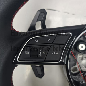 พวงมาลัยคาร์บอนไฟเบอร์หุ้มหนังเรียบหรู พร้อมไฟ LED สำหรับรถยนต์ Audi A3 A4 A5 A6L A8 Q5 Q7 Q8 TT B9 ลดราคาพิเศษ - Product Image 5