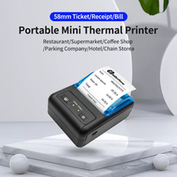 Imprimante thermique portable de reçus MHT-P11 58 mm, mini imprimante de reçus portable