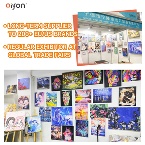 Kit <span class=keywords><strong>de</strong></span> Pintura por Números Orfon Warm Feline Vistas, 6 Piezas, Mini Pintura por Números, DIY, OEM, Dropshipping Global - Product Image 3