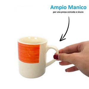 ชุดแก้วเซรามิก 3 ใบ หลากสี 330 มล. พร้อมหูจับ สำหรับชา กาแฟ นม - Product Image 3