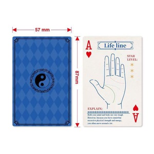 Cartes à jouer <span class=keywords><strong>en</strong></span> plastique personnalisées OEM à coins carrés avec empreintes de paume personnalisées - Cadeau durable pour les jeux de société et les jeux décontractés - Product Image 3