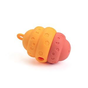 Yeni interaktif silikon petek topu köpek çiğnemek oyuncak çevre dostu Pet bulmaca gıda dağıtıcı için MOQ MOQ 100 adet - Product Image 6