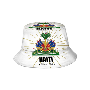 Sombreros de Pescador Divertidos con la Bandera de Haití para Eventos Deportivos, <span class=keywords><strong>Gorra</strong></span> de <span class=keywords><strong>Sol</strong></span> Haitiana de Moda para Decoración al Aire Libre - Product Image 2