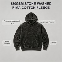 Sweat à capuche personnalisé pour homme, chaud et doux, en molleton 100% coton Pima 380 GSM délavé, pour un look décontracté et frais au quotidien