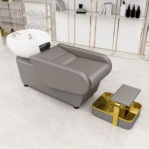 Hot Sale Shampoo <b>Bed</b> with Ceramic Basin for Hair Salon Beauty Furniture for Massage Salon - Product Image 5