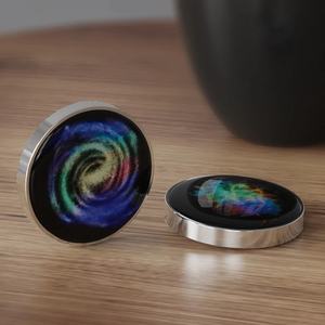 ของเล่นสแตนเลสรูปดาวกาแลคซีมีไฟหลากสีหมุนได้ปลายนิ้วของเล่นคลายเครียด mozmocoin สำหรับเด็ก - Product Image 2