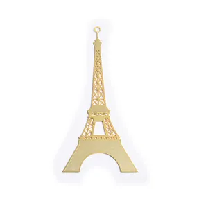 Novo Design Magnético Marcadores Ouro Metal Bonito Torre Eiffel Forma Bookmarker para Livros