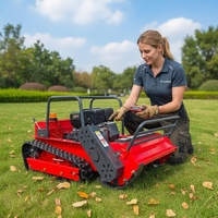 Tondeuse robot chenillée télécommandée 1M RC à moteur hybride pour une coupe de précision, idéale pour les entreprises professionnelles de paysagisme