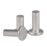Rivets en acier inoxydable rivet à percussion solide à tête plate rivet à percussion solide à tête ronde GB109
